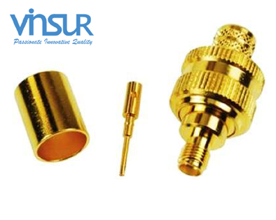 11521017 -- RF CONNECTOR - 50OHMS, SMA FEMALE, STRAIGHT, CRIMP TYPE, LMR-400 CABLE